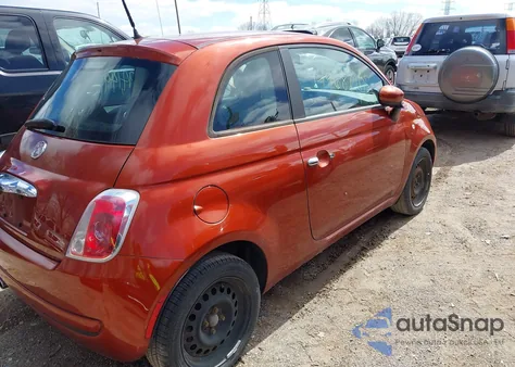 2012 Fiat 500 Pop z USA, uszkodzony, nr VIN 3C3CFFAR7CT313635